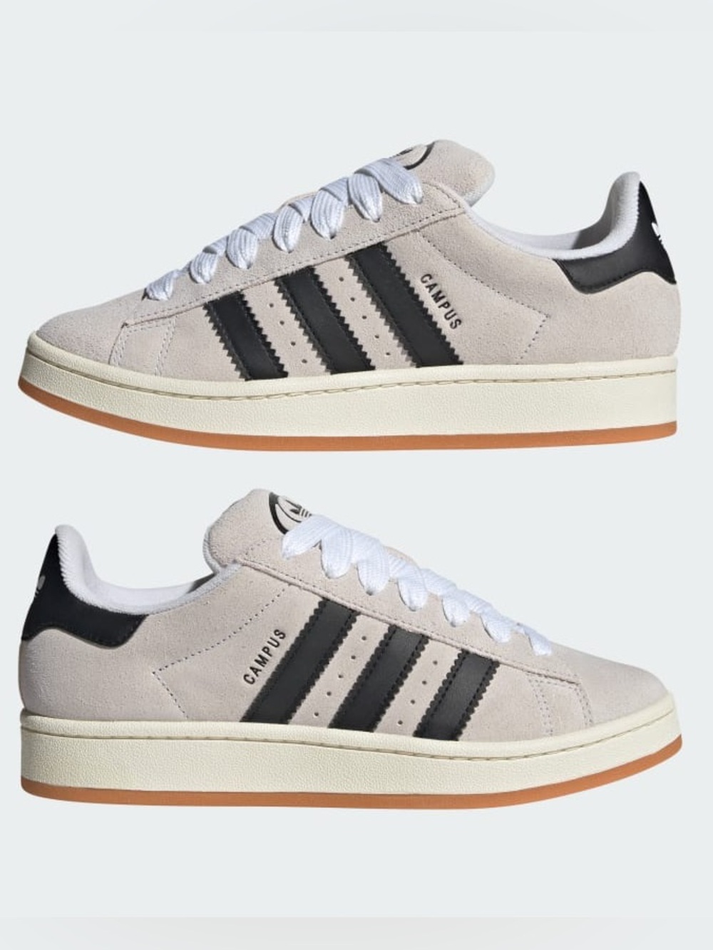NWT ADIDAS Women’s Campus 00S Shoes- Crystal White/Core Black/Off White Size 8.5